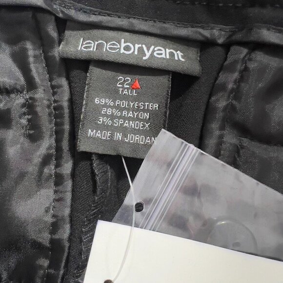 Lane Bryant Women's Plus Wide Leg Tall Black Pants NWT - Picture 5 of 6